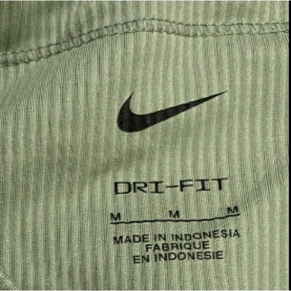 Nike Shorts Bike 7” Running Pocket Ribbed Panel Dri Fit Athletic Pistachio M - Picture 9 of 15